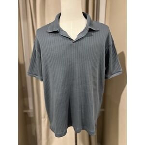 Zara Men's Polo Shirt‎ Gray Large NWT Msrp $49.90 Casual Business Golf
